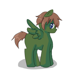 Size: 400x400 | Tagged: safe, artist:ask-pony-gerita, imported from derpibooru, pegasus, pony, colt, hetalia, lithuania, male, ponified, simple background, smiling, solo, transparent background