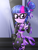 Size: 1800x2400 | Tagged: safe, artist:artmlpk, imported from derpibooru, sci-twi, twilight sparkle, equestria girls, adorable face, adorasexy, adorkable, alternate hairstyle, bare chest, bare shoulders, beautiful, beret, black skirt, boots, bow, choker, clothes, costume, cute, design, digital art, dork, evening gloves, female, gloves, hair bun, hat, long gloves, looking at you, midriff, ninja, outfit, ribbon, sexy, shoes, skirt, sleeveless, smiling, smiling at you, socks, solo, sports bra, thigh boots, thigh highs, thighs, topless, twiabetes, watermark