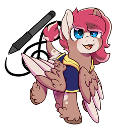 Size: 1400x1550 | Tagged: safe, artist:cloureed, imported from derpibooru, oc, oc only, oc:strawberry breeze, pegasus, pony, simple background, solo, transparent background