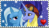 Size: 99x56 | Tagged: safe, artist:stampsandi, imported from derpibooru, hoo'far, trixie, deviantart stamp, female, male, needs more png, picture for breezies, shipping, stamp, straight, trixfar