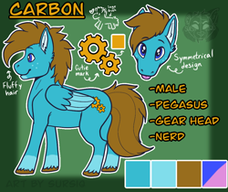 Size: 954x800 | Tagged: safe, artist:sursiq, imported from derpibooru, oc, oc only, oc:carbon, pegasus, pony, reference sheet, solo