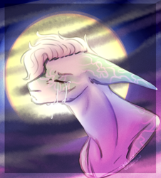 Size: 2409x2666 | Tagged: safe, artist:amcirken, imported from derpibooru, oc, oc only, pony, bust, crying, portrait, solo