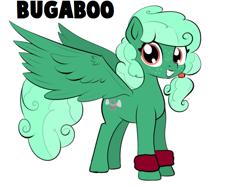 Size: 719x536 | Tagged: safe, artist:cosmonaut, imported from derpibooru, oc, oc only, oc:bugaboo, pegasus, pony, cutie mark, looking at you, poofy mane, smiling, solo