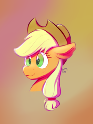 Size: 600x800 | Tagged: safe, artist:silshadnic, imported from derpibooru, applejack, earth pony, pony, bust, cute, female, jackabetes, mare, portrait, solo