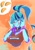 Size: 700x1000 | Tagged: safe, artist:sozglitch, imported from derpibooru, sonata dusk, equestria girls, big breasts, blouse, breasts, bust, busty sonata dusk, choker, cleavage, female, food, gem, hand on head, hands on head, holding head, licking, licking lips, lidded eyes, siren gem, solo, spiked wristband, taco, that girl sure loves tacos, tongue out, wristband