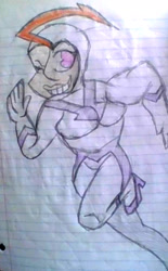 Size: 1100x1777 | Tagged: safe, artist:midday sun, idw, imported from derpibooru, fili-second, human, bodysuit, clothes, humanized, lined paper, power ponies, running, superhero, traditional art