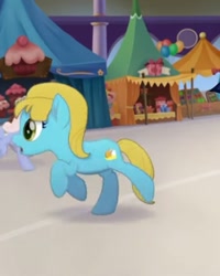 Size: 454x567 | Tagged: safe, imported from derpibooru, screencap, earth pony, pony, my little pony: the movie, background pony, booth, canterlot, cropped, female, mare, offscreen character, running, scared