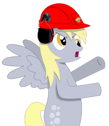 Size: 1393x1608 | Tagged: safe, artist:lazymort, imported from derpibooru, derpy hooves, pony, construction pony, helmet, safety helmet, solo, transparent background, vector