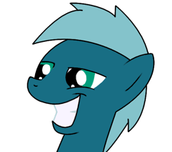 Size: 484x428 | Tagged: safe, artist:lazymort, imported from derpibooru, oc, oc only, oc:olavsson, pony, bust, grin, smiling, solo, vector, vector trace