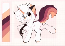 Size: 1024x727 | Tagged: safe, artist:little-sketches, artist:php146, imported from derpibooru, oc, oc only, oc:ayaka, pony, unicorn, alternate design, colored horn, eye clipping through hair, female, horn, mare, necktie, ponified, sketch, solo, species swap