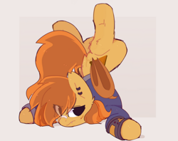 Size: 1024x813 | Tagged: safe, artist:little-sketches, artist:php146, imported from derpibooru, oc, oc only, oc:pumpkin spice, bat pony, pony, fallout equestria, annoyed, chest stand, clothes, female, jacket, mare, pipbuck, solo