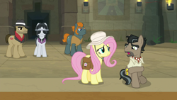 Size: 1920x1080 | Tagged: safe, imported from derpibooru, screencap, biff, doctor caballeron, fluttershy, rogue (character), withers, daring doubt, henchmen, rogue (g4)