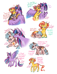 Size: 5163x6672 | Tagged: safe, artist:snowballflo, imported from derpibooru, cozy glow, sunset shimmer, twilight sparkle, alicorn, bat pony, pony, unicorn, a better ending for cozy, alternate design, alternate hairstyle, bat ponified, bedroom eyes, bow, clothes, coat markings, colored hooves, colored wings, colored wingtips, cozybat, cuffs, ear piercing, earring, eyeshadow, female, filly, freckles, hair bow, hairpin, heart, hug, jacket, jewelry, leather jacket, lesbian, makeup, mare, markings, mouth hold, one eye closed, open mouth, piercing, race swap, raised hoof, raised leg, redesign, shipping, simple background, spread wings, sunsetsparkle, tongue out, twilight sparkle (alicorn), unshorn fetlocks, white background, winghug, wings