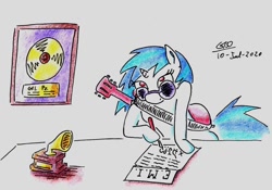 Size: 1024x716 | Tagged: safe, artist:gafelpoez, imported from derpibooru, dj pon-3, vinyl scratch, pony