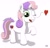 Size: 1514x1447 | Tagged: safe, artist:darkyboode32, derpibooru exclusive, imported from derpibooru, sweetie belle, pony, unicorn, cute, diasweetes, female, filly, heart, looking at you, one eye closed, simple background, smiling, solo, white background, wink, winking at you