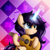 Size: 3000x3000 | Tagged: safe, artist:aldobronyjdc, imported from derpibooru, oc, oc only, oc:melody verve, pony, unicorn, base used, cute, cutie mark, female, guitar, happy, magic, music notes, musical instrument, playing guitar, simple background, sitting, solo, text