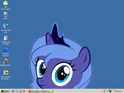 Size: 797x599 | Tagged: artist needed, safe, imported from derpibooru, princess luna, pony, browser, female, filly, microsoft windows, old school, solo, spanish, windows, windows 2000, woona, younger