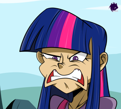 Size: 4000x3600 | Tagged: safe, artist:frankaraya, imported from derpibooru, twilight sparkle, human, rapidash, feeling pinkie keen, angry, close-up, cute, cute when angry, female, furious, gif, glare, gritted teeth, humanized, mare, pokémon, rage, scene interpretation, sin of wrath, snapping, solo, teeth, twiabetes, twilight sparkle is not amused, unamused