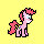 Size: 40x40 | Tagged: safe, artist:ineptponer, imported from derpibooru, oc, earth pony, pony, animated, blinking, commission, female, mare, pixel art, profile picture, science, solo, sway