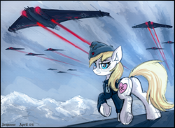 Size: 4000x2924 | Tagged: safe, artist:atlas-66, imported from derpibooru, oc, oc:aryanne, earth pony, pony, art pack:marenheit 451, /mlp/, aircraft, airport, aryan, aryan pony, ass, backwards swastika, balkenkreuz, butt, clothes, colored sketch, crossover, date, female, fighter, heart, ho 229, looking at you, military uniform, mountain, nazi, nazipone, parody, plane, plot, postcard, propaganda poster, recruitment poster, sketch, snow, swastika, uniform, video game, wolfenstein, wolfenstein the new order