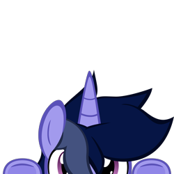 Size: 10000x10000 | Tagged: safe, artist:mrkat7214, imported from derpibooru, part of a set, oc, oc only, oc:purple flix, pony, unicorn, absurd resolution, cute, lurking, male, peeking, simple background, solo, soon, stallion, transparent background, underhoof, vector