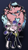 Size: 1082x1920 | Tagged: safe, artist:colouredteapot, imported from derpibooru, pom lamb, dog, sheep, them's fightin' herds, clothes, community related, crazy diamond, crossover, diamond is unbreakable, eyes closed, jojo's bizarre adventure, josuke higashikata, pom (tfh), pompadour, quadrupedal, stand