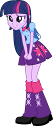 Size: 4137x9786 | Tagged: safe, artist:alandssparkle, artist:firesidearmy46231, imported from derpibooru, twilight sparkle, equestria girls, equestria girls (movie), absurd resolution, backpack, female, simple background, smiling, solo, transparent background, twilight sparkle (alicorn), vector