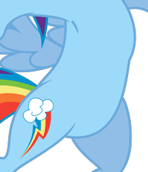 Size: 2604x3013 | Tagged: safe, artist:emberfiremane, edit, imported from derpibooru, vector edit, rainbow dash, pegasus, pony, may the best pet win, armpits, belly, bipedal, cropped, featureless crotch, female, high res, pictures of bellies, puffed chest, simple background, solo, transparent background, vector, wings