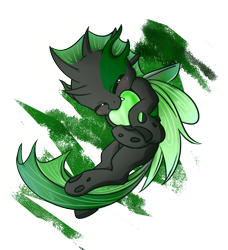 Size: 1453x1591 | Tagged: safe, artist:astery, derpibooru exclusive, imported from derpibooru, oc, oc only, oc:utopia, changeling, cute, green changeling, simple background, transparent background