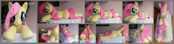 Size: 640x480 | Tagged: safe, artist:calusariac, imported from derpibooru, fluttershy, pony, irl, life size, photo, plushie, solo