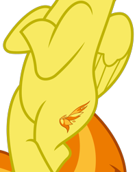 Size: 2035x2588 | Tagged: safe, artist:chrzanek97, edit, imported from derpibooru, vector edit, spitfire, pegasus, pony, newbie dash, belly, bipedal, bipedal leaning, cropped, crossed hooves, crossed legs, featureless crotch, female, high res, leaning, pictures of bellies, show accurate, simple background, transparent background, vector