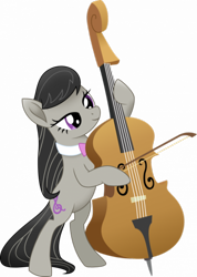 Size: 450x633 | Tagged: safe, artist:juggybuggy305, imported from derpibooru, octavia melody, pony, bow (instrument), cello, female, musical instrument, simple background, solo, transparent background