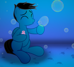 Size: 7200x6600 | Tagged: safe, artist:agkandphotomaker2000, imported from derpibooru, oc, oc:pony video maker, pegasus, pony, blowing bubbles, bubble, bubble soap, show accurate