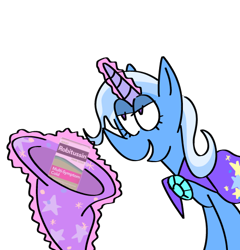 Size: 475x495 | Tagged: safe, artist:morethanjerks, imported from derpibooru, trixie, clothes, hat, magic, robitussin, trixie's hat