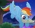 Size: 711x572 | Tagged: safe, edit, imported from derpibooru, screencap, rainbow dash, pony, rainbow roadtrip, cropped, cute, dashabetes, flying, mouth hold