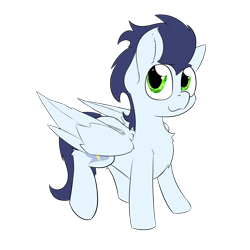 Size: 2000x2000 | Tagged: safe, artist:jubyskylines, imported from derpibooru, part of a set, soarin', pegasus, pony, chest fluff, cute, high res, looking at you, male, simple background, smiling, soarinbetes, solo, transparent background