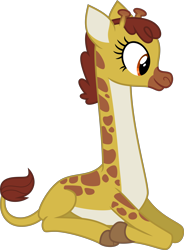 Size: 4000x5427 | Tagged: safe, artist:melisareb, imported from derpibooru, clementine, giraffe, yakity-sax, .svg available, absurd resolution, female, simple background, sitting, solo, transparent background, vector