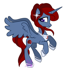 Size: 5000x5000 | Tagged: safe, artist:chelseawest, imported from derpibooru, oc, oc only, oc:bloodmoon, alicorn, pony, absurd resolution, alicorn oc, female, horn, mare, offspring, offspring's offspring, parent:oc:prince moonstone, parents:oc x oc, petalverse, simple background, solo, transparent background, wings