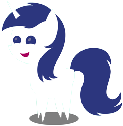 Size: 2849x2926 | Tagged: safe, imported from derpibooru, oc, oc only, oc:mysza, pony, unicorn, blank flank, blue eyes, blue mane, female, happy, horn, mare, pointy ponies, simple background, solo, transparent background, white fur