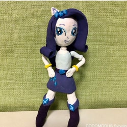 Size: 711x715 | Tagged: safe, artist:codomodus__sylvain, artist:kne, imported from derpibooru, rarity, equestria girls, child artwork, clay, doll, figure, irl, japanese, photo, solo, toy