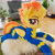 Size: 3024x3024 | Tagged: safe, artist:epicrainbowcrafts, imported from derpibooru, spitfire, pegasus, pony, clothes, irl, life size, lying down, photo, plushie, prone, skintight clothes, solo, uniform, wonderbolts uniform