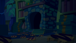 Size: 1280x720 | Tagged: safe, imported from derpibooru, screencap, 28 pranks later, season 6, background, liminal space, night, no pony, scenic ponyville