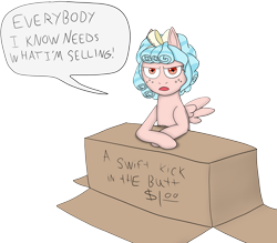 Size: 4000x3500 | Tagged: safe, artist:zhaozoharex, imported from derpibooru, cozy glow, pegasus, semi-anthro, calvin and hobbes, cardboard box, female, simple background, solo, transparent background