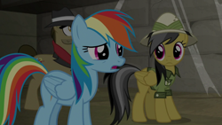 Size: 1920x1080 | Tagged: safe, imported from derpibooru, screencap, biff, daring do, rainbow dash, daring doubt, henchmen