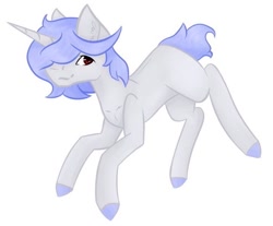 Size: 726x602 | Tagged: safe, artist:chrystal_company, imported from derpibooru, oc, oc only, pony, unicorn, colored hooves, horn, simple background, solo, unicorn oc, white background