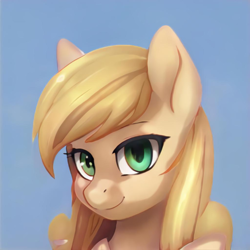 Size: 1024x1024 | Tagged: safe, artist:thisponydoesnotexist, imported from derpibooru, pony, ai content, ai generated, artificial intelligence, bedroom eyes, bust, female, generator:thisponydoesnotexist, looking at you, neural network, portrait, solo