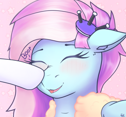 Size: 3128x2914 | Tagged: safe, artist:legionsunite, imported from derpibooru, kerfuffle, rarity, pegasus, pony, rainbow roadtrip, blushing, boop, clothes, cute, ear fluff, female, fufflebetes, mare, offscreen character, simple background, solo