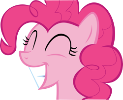 Size: 3155x2585 | Tagged: safe, artist:nero-narmeril, imported from derpibooru, pinkie pie, pony, female, high res, simple background, smiling, solo, transparent background, vector