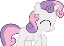 Size: 2835x2008 | Tagged: safe, artist:nero-narmeril, imported from derpibooru, sweetie belle, pony, unicorn, just for sidekicks, cute, diasweetes, female, filly, foal, high res, simple background, solo, transparent background, vector