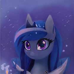 Size: 1024x1024 | Tagged: safe, artist:thisponydoesnotexist, imported from derpibooru, pony, ai content, ai generated, bust, cute, generator:thisponydoesnotexist, neural network, not luna, portrait, solo, stars